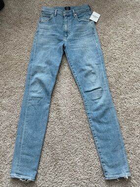 Citizens of Humanity Chrissy High Rise Skinny Jeans Size 25 NWT Premium Denim